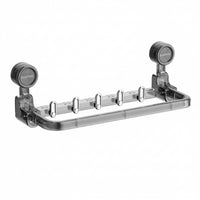 Closet & Pantry Organizer, Foldable Kitchen Hook Hanging Rack for Utensils, Drill-Free Suction Cup Storage for Students, Space-Saving Hangers