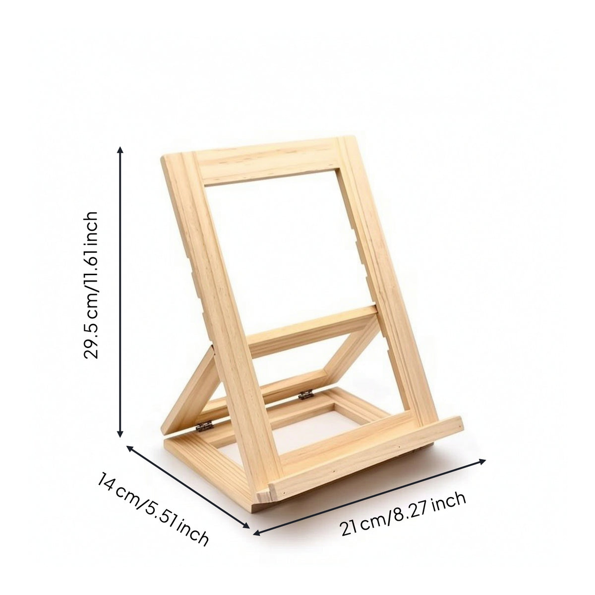 Wooden Desktop Easel Lightweight Small Tabletop Easel Space Saving Display Stand for Artists, Cafe Owners