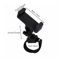 Clamp Style Wind Instrument Phone Holder Vertical and Horizontal Music Score Clip Padded Adjustable Phone Clip Easy Install