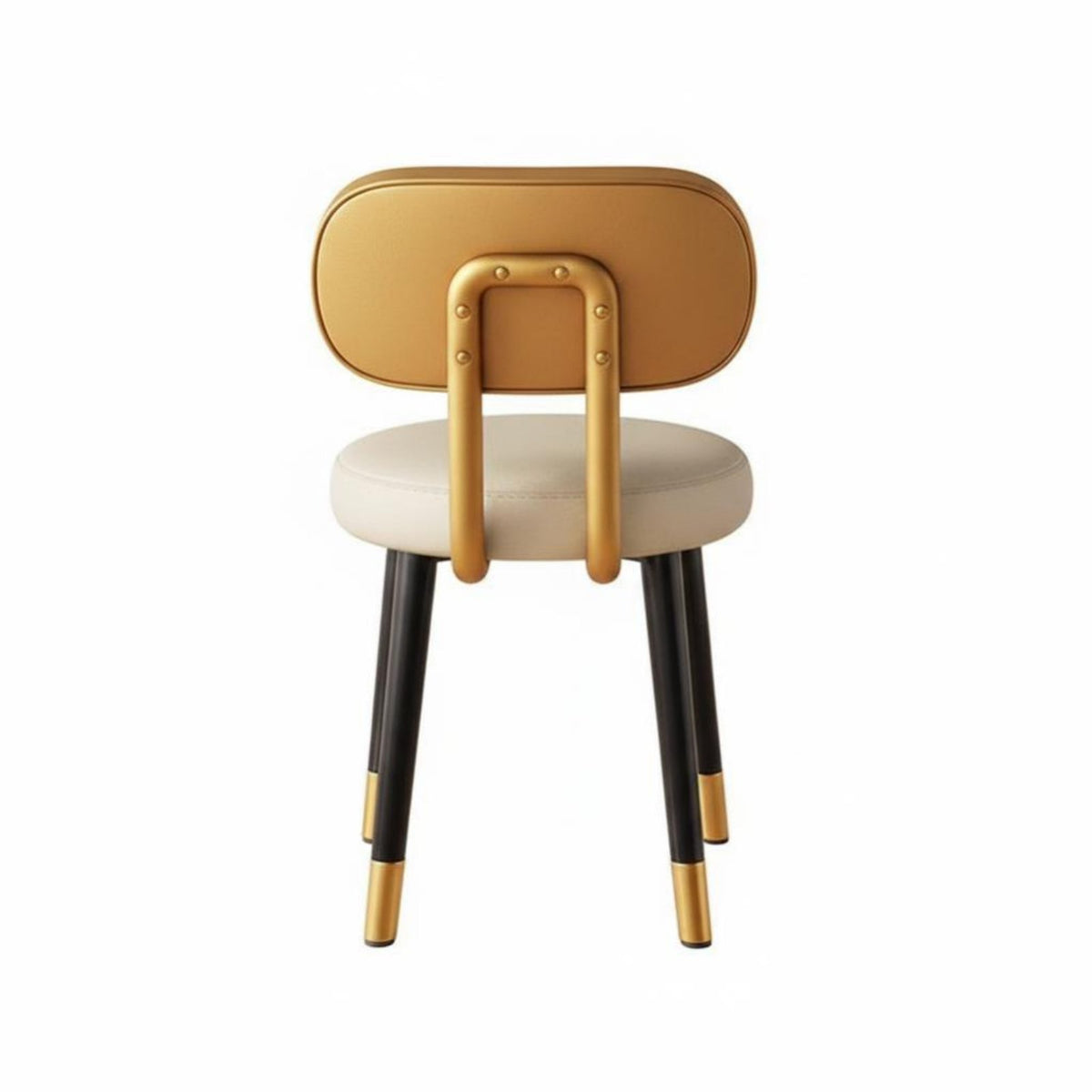 Modern Minimalist Design Upholstered Low-Back Chair Sturdy Frame Household Furniture Soft and Comfortable Accent Seat Long-Lasting Build for Small Apartment Dwellers, Homeowners, Office Workers, Mahjong Room, Kitchen, Bedroom