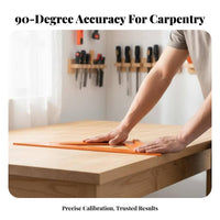 High Precision 90 Degree Triangle Ruler Wear Resistant Right Angle Ruler Long-Lasting Construction for Woodworkers, Cabinetry, Workshop