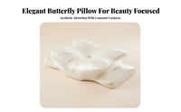 Ergonomic Design Butterfly Memory Foam Pillow Skin-Friendly Cervical Memory Foam Pillow Breathable Material for Adults, Night Sleep, Bed