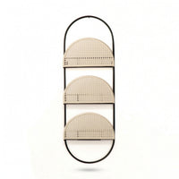Magazine Rack with Cane Shelves Boho Wall-Mounted Magazine Rack Space-Saving