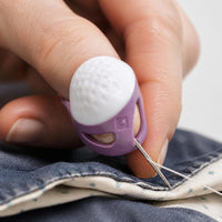 Silicone Thimble for Cross Stitch and Sewing, Anti-Puncture Finger Protector