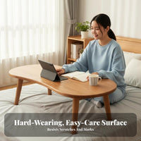 Space-Saving Folding Lap Desk Multi-Purpose Foldable Computer Stand Sturdy Bed Tray No Assembly Required for Remote Workers, Professionals, Bedroom, Bay opening, Dorm Room, Floor