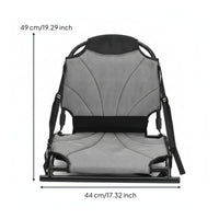 Folding Kayak Seat with Backrest Compact Foldable Kayak Seat Lightweight for Boaters