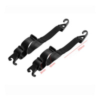 Adjustable Length Car Seat Back Hook Woven Strap Headrest Seat Hanger Clip-Style Car Hanger Hook Molded Plastic
