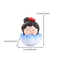 Desktop Mini Statue Cute Cartoon Figure Kawaii Character Ornament for Collectors, Teens, Kids, Shelf Display, Car Dashboard