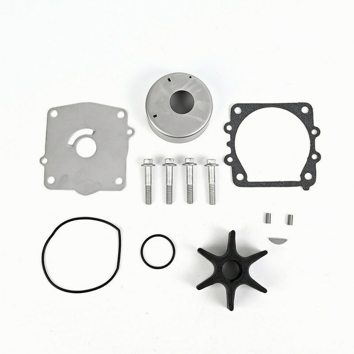 Outboard Water Pump Repair Kit 115/130HP 6N6-W0078-00 Compatible Water Pump Impeller Repair Kit Stainless Steel for Boat Owners
