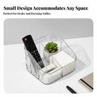 Multi-Compartment Tissue Box Holder Multiple Compartments for Families, Parents