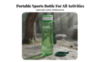 Sports Bottle Measurement Markings Large Capacity Water Bottle Leakproof Large Capacity Water Jug for Athletes, Hikers, Travel, Hiking, School