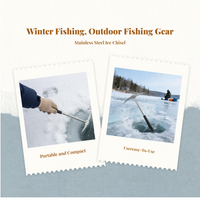 Fishing Tool Kit, Stainless Steel Ice Auger