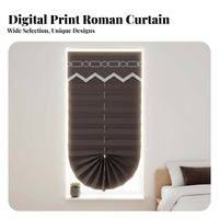 Printed Roman Shade Digital Printing Motorized Window Covering Motorized Window Covering Personalized Izable