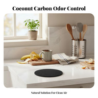 4 Sets Activated Carbon Absorber Easy to Replace Activated Char Absorber Long Garbage Can Odor Remover for Composters, Homeowners, Lavatory