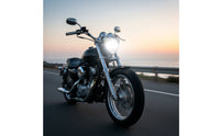 Triangular Motorcycle Headlight with Mounting Brackets Custom Motorcycle Headlight Assembly Sturdy high/low Beam for Motorcyclists