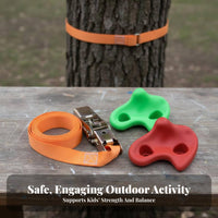 10 Pieces Non-Slip Texture Tree Climbing Holds Easy to Install Plastic Climbing Grips Strong and Long-Lasting Rock Wall Hand Holds Bright Colors for Families, Adults, Parents, Backyard, Adventure Gym, Indoor