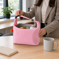 Foldable Insulated Lunch Bag for Work and School, Large Capacity Waterproof Oil-Proof Bento Box Tote