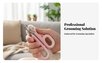 Non-Slip Handle Round Hole Pet Nail Clippers Easy to Use Cat Nail Clipper Prevents Cutting the Quick for Home, Indoor, Indoors