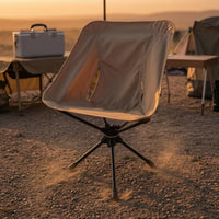 Easy to Fold 360 Degree Swivel Folding Chair Compact Swivel Camping Chair for Travel