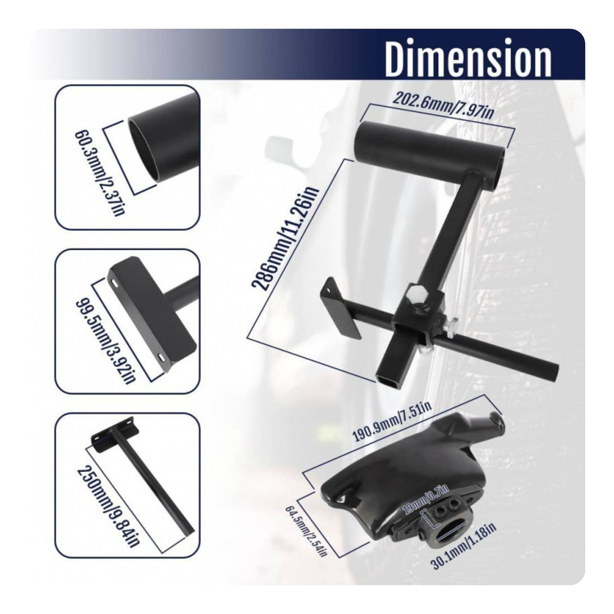 Heavy-Duty Steel Construction Manual Tire Changer Modification Kit Long-Lasting Tire Changer Mount Demount Head Prevents Rim Scratches