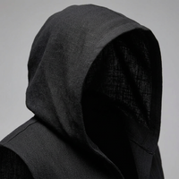 Medieval Hooded Cape Sleeveless Knight Tunic for Men, Chenille Fabric Costume for Halloween Party, Unisex Gothic Cloak