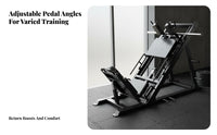 45° Incline Leg Press Machine Commercial Grade Hack Squat Machine Heavy-Duty Steel Construction Leg Press and Hack Squat Combo for Athletes, Home Gym