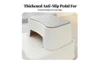 Non-Slip Design 2-Step elevateer for children Wide Steps two-levelHeight Bathroom Stepper Easy to Clean Stepping Stool Sturdy Construction for Toddlers, Parents, Hand Washing, toilet training, Bedroom, Kitchen