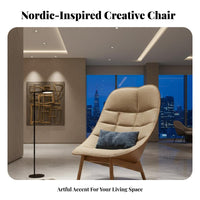 Statement Piece floralShaped Armchair Signature aesthetic Accent Chair Modern Aesthetic Indoor Seating Sculptural Form for Interior Designers, Business Owners, Hotel Lobby, Lounge Area, Living Room, Office