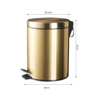 Handshands-off Step Trash Can Compact Trash Can with Pedal Quiet Pedal Bin Modern for Kitchen