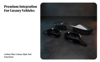 Contoured Shape Molded  Car Mirror Housing Carbon Fiber Patterned Mirror Cover