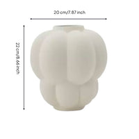 Ceramic Vase Matte Flower Vase Minimalist Vessel for Living Room, Shelf