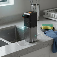 Wall Mountable Smart Sensor Soap Pump IPX5 Waterproof Automatic Foaming Soap Dispenser Large Capacity Touchless Hand Sanitizer Dispenser for Kitchen, Office