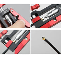 Bike Hydraulic Insertion Tool Anodized Hydraulic Hose Fitting with Clamp for Workshop