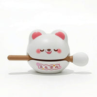 Wooden Aquatic Creature Toy with Striker Compact Hand-Held Toy for Adults