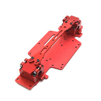 RC Car Chassis with Hardware RC Chassis Plate Abrasion-Resistant for Hobbyists