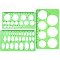 Circle Template Set Multi-Piece Optional Neutral No Chinese Drawing Ruler