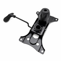 Stamped Steel Chair Base Control Plate Multiple Bolt Holes Tilt Mechanism Base Plate Ribbed Handle Swivel Tilt Control Mechanism