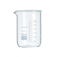 4 Pieces Clear Low-Form Beaker Wide Mouth Graduated Glass Beaker