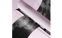 Steam Hair Straightener Wide Plate Hair Straightener with Comb Steam Straightening Brush Anti-Frizz Heated Straightening Brush