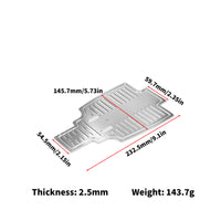 Chassis Bottom Plate Brushed Metal RC Car Chassis Guard Plate Precision-Cut