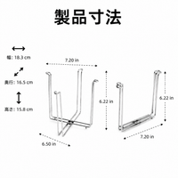 Stainless Steel Trash Bag Holder, Foldable, Food Waste Stand, 18-22cm Opening, For Sink, Tabletop Dual Use