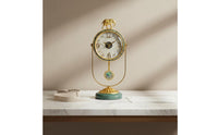 table Clock Silent Elephant Clock Accurate Timekeeping Home Decor for Living Room, Office, Bedroom