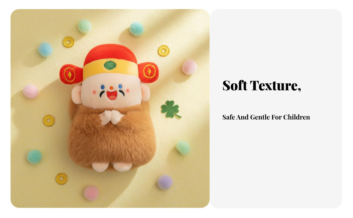 Capybara Stuffed Keychain Cute Design Capybara Backpack Accessory God of Wealth Doll Trinket Soft and Cuddly for Children, Car