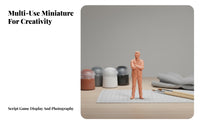 Miniature Sneak Attacker Figurine Collectible 1/64 Miniature Size Male Figure Resin Character Miniature High Intricacy Wargaming