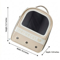 Space Capsule Pet Carrier Cat Backpack, Transparent Pet Backpack with Side Pockets