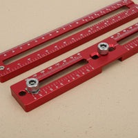 Precise Measurement Drawer Pull Drilling Guide Aluminum Alloy Cabinet Hardware Jig Multi-Functional Woodworking T-Square Ruler Clear Scale for Furniture Making, Workshop