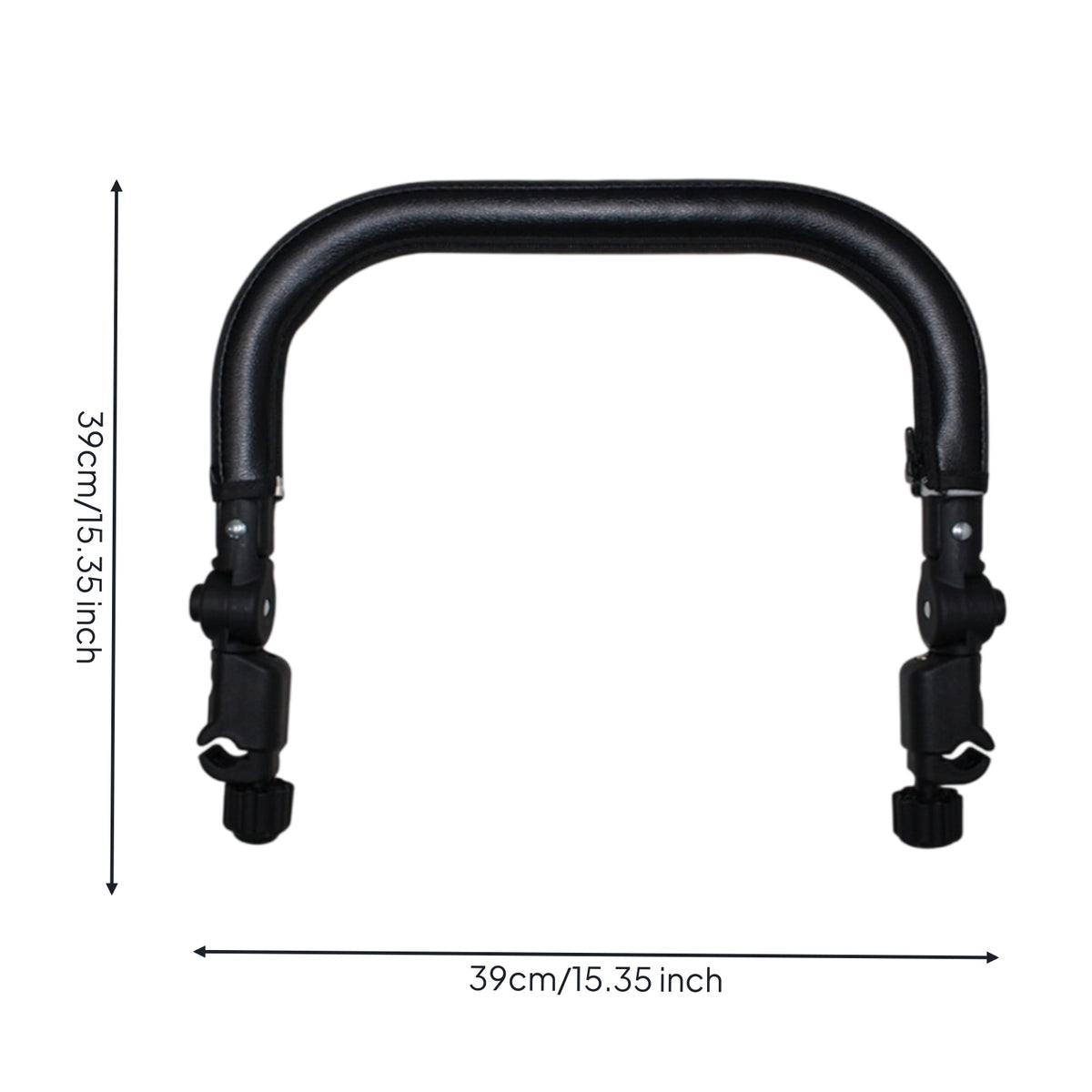 Universal Fit Stroller Bumper Bar Soft Grip Stroller Armrest Bar Adjustable Angle Baby Gear