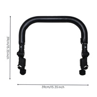 Universal Fit Stroller Bumper Bar Soft Grip Stroller Armrest Bar Adjustable Angle Baby Gear