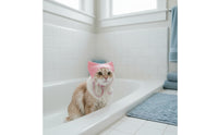 Waterproof Pet Bath Cap Reusable Pet Shower Cap Long-Lasting Cat Head Cover with Ear Covers Lightweight for Grooming