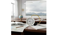 High Precision Aneroid Pressure Gauge Easy to Read Laboratory Pressure Gauge Clear Face Pressure Test Meter Sturdy Build for Teachers, Students, Laboratory, Classroom, School